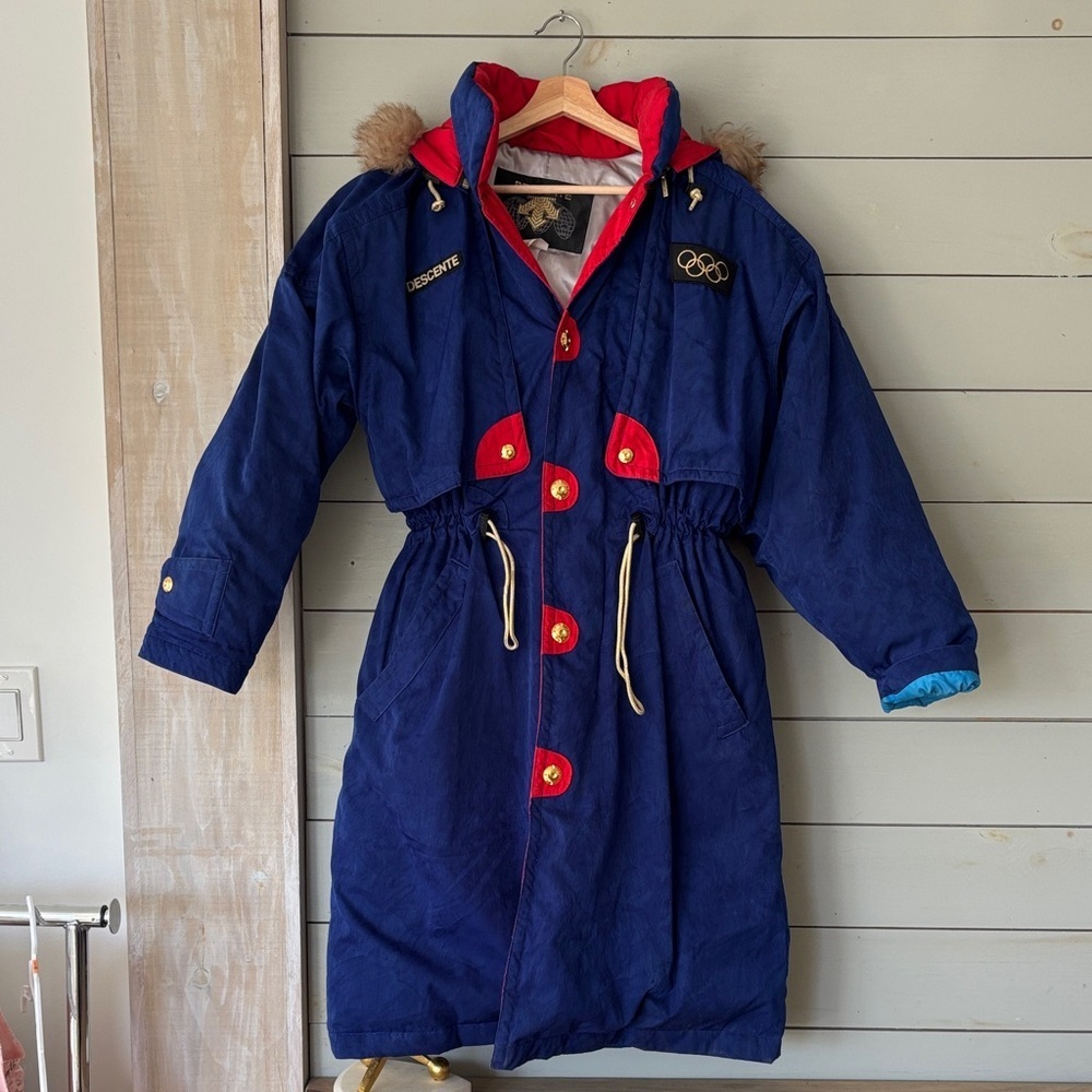 Vintage DESCENTE Olympic Parka Jacket – Women’s Small (Fits Oversized to Medium)